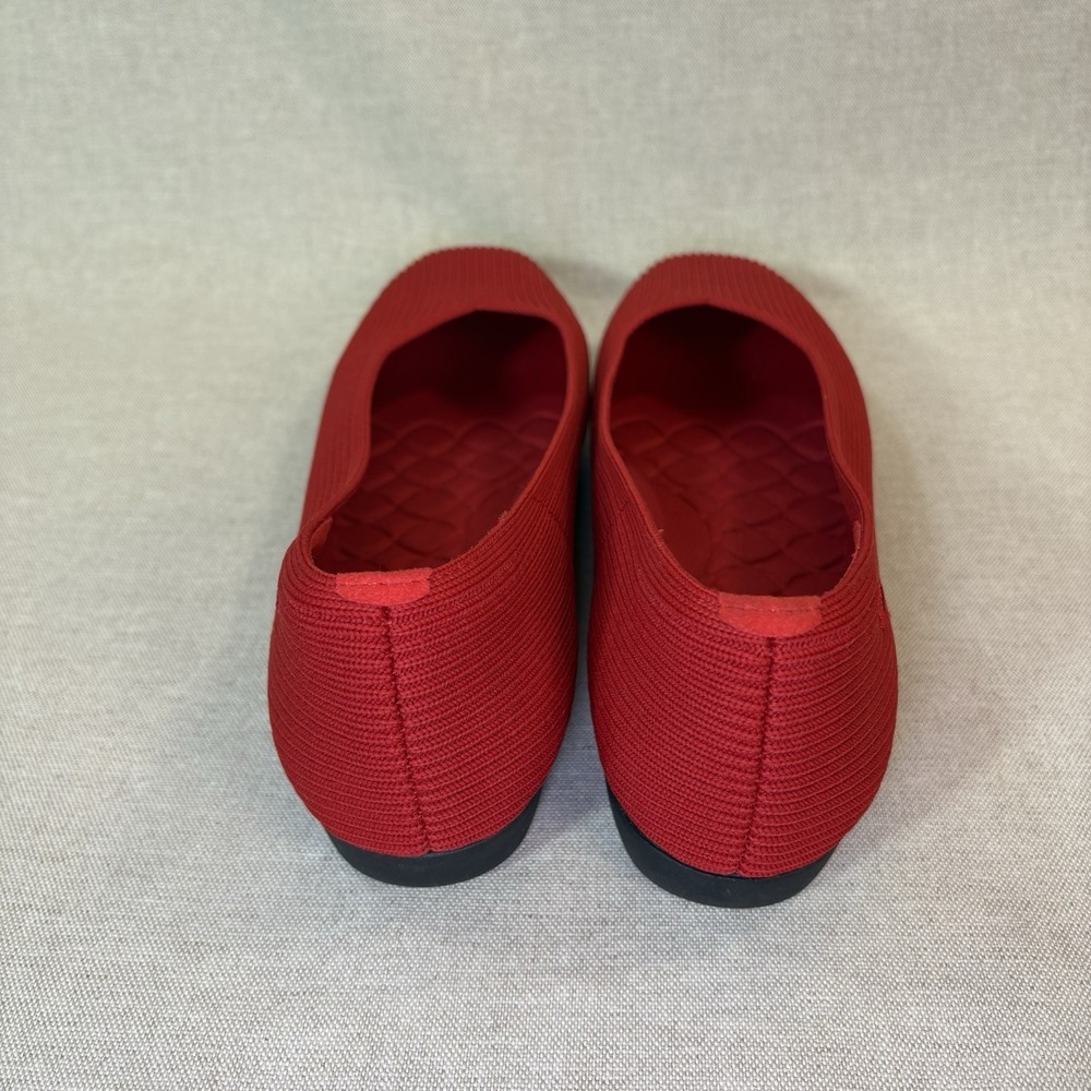 Vivaia Margot 2.0 Red Square Toe V Cut Comfort Ballet Flats EU40 US9 NWOB! - Picture 5 of 8